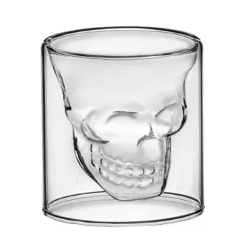 Стакан 250мл с двойными стенками череп 1659061