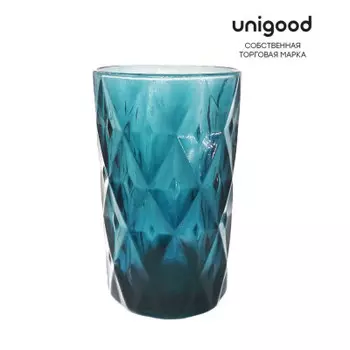 Стакан 350 мл Unigood синий стекло