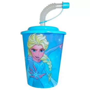 Стакан 400 мл дисней холодное сердце крышка трубочка