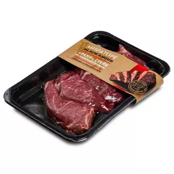 Стейк из говядины рамп 480г в/у охл лоток мираторг