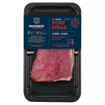 Стейк рамп из говядины 400 г охл праймбиф