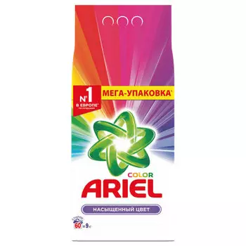 Стиральный порошок ариэль 9 кг автомат колор п/п