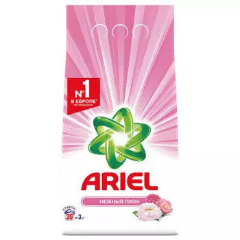 Стиральный порошок Ariel 3кг автомат нежный пион