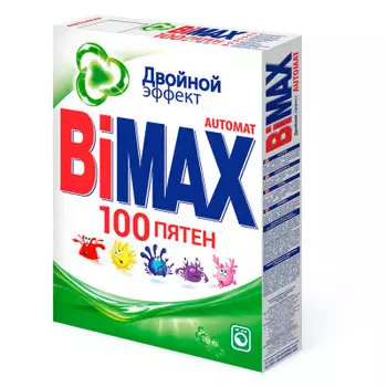 Стиральный порошок BiMAX 400г автомат 100 пятен к/к
