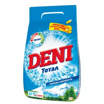 Стиральный порошок Deni 3кг автомат свежесть п/п