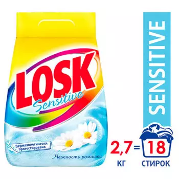 Стиральный порошок лоск 2,7 кг автомат сенситив