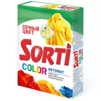 Стиральный порошок сорти 350 г автомат колор к/к