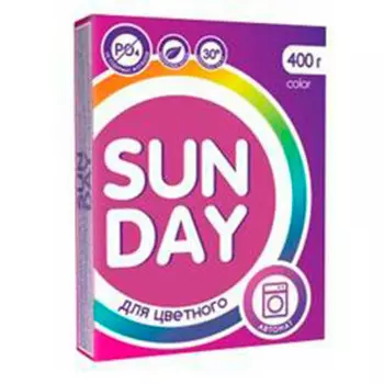 Стиральный порошок Sunday 400г колор автомат