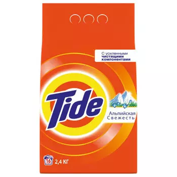 Стиральный порошок Tide 2,4кг автомат альпийская свежесть п/п