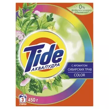 Стиральный порошок Tide 450г автомат сибирские травы к/к
