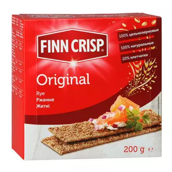 Сухарики финн крисп 200 г ржаные