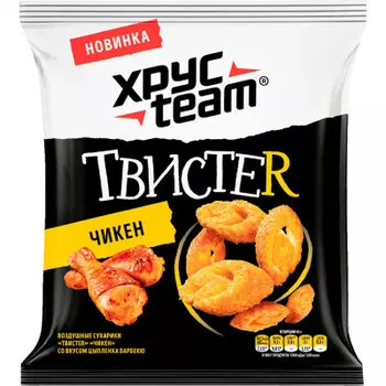 Сухарики Хрусteam твистер 45г чикен