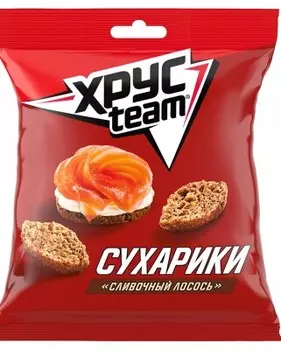 Сухарики хрустим 40 г лосось