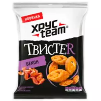 Сухарики Хрустим твистер 45г бекон