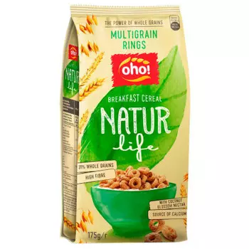 Сухой завтрак Ого 175 г мультизлаковые колечки с кокосовым нектаром