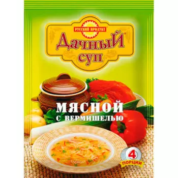 Суп русский продукт 60г дачный мясной с вермишелью