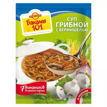Суп русский продукт 60г грибной с вермишелью