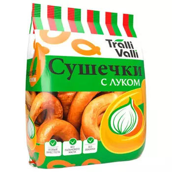 Сушечки с луком 200 г тралли валли
