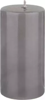 Свеча 5*10 см бронко столбик серая 315-301