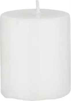 Свеча 5*6 см бронко столбик белая 315-294