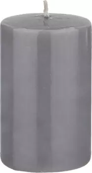 Свеча 5*8 см бронко столбик серая 315-293