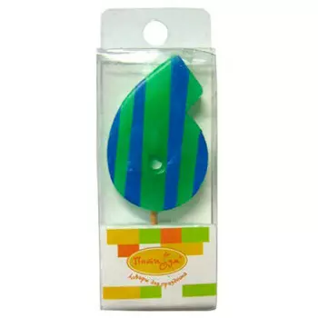 Свеча 5см цифра-мини 6