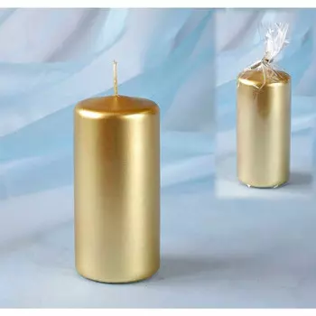 Свеча античная 1шт золото