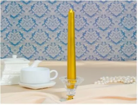 Свеча античная 2, 5*25 см золотая 3035853