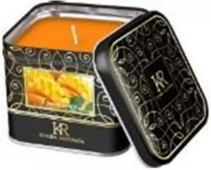 Свеча ароматическая кукина раффината 6.5 см сочное манго жестяная банка