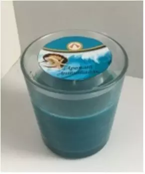 Свеча ароматическая нск 9,5см антитабак стакан