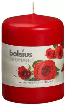 Свеча ароматическая столбик роза 80х60