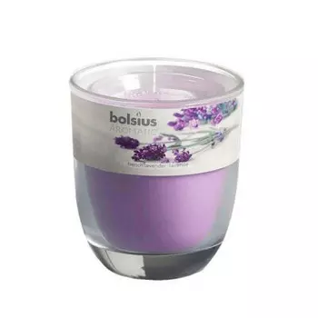 Свеча ароматическая в стакане лаванда 80х70