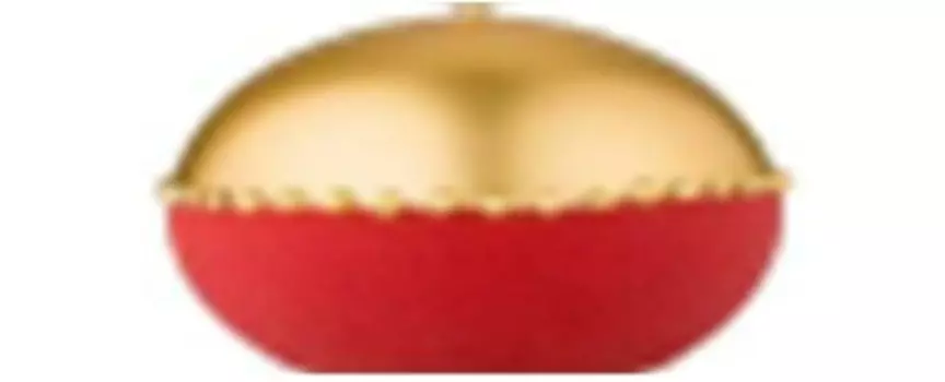 Свеча декоративная шар 10*10 см адпал велюровый шик красный 348-834