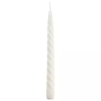Свеча Европа витая 24,5см белая