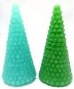 Свеча фигурная нск елочка 12см белая