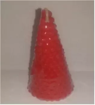 Свеча фигурная нск елочка 12см красная