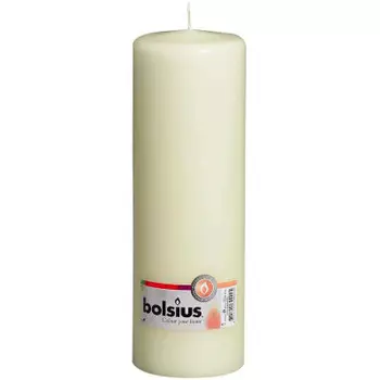 Свеча столбик кремовая 150*60