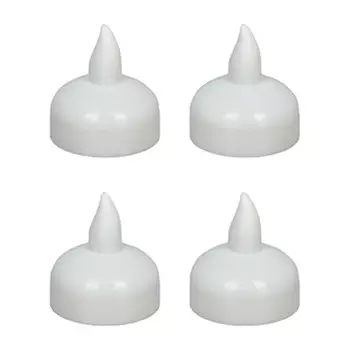 Свечи светодиодные 4 шт кверти водные пластик