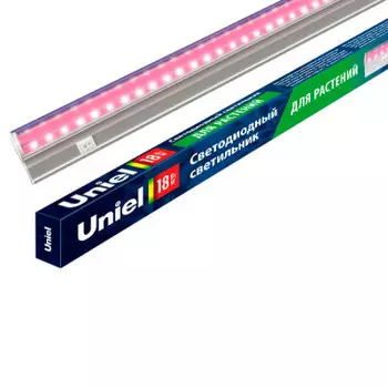 Светильник светодиодный для растений 55см Uniel ULI-p20-18w spsb ip40 белый линейный
