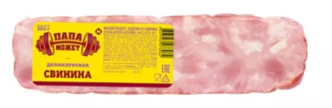 Свинина деликатесная папа может к/в в/у 300 г изделие из свинины кат.б