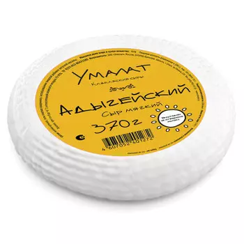 Сыр адыгейский 370 г 45% в/уп умалат