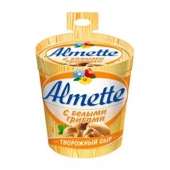 Сыр альметте 150 г творожный с белыми грибами