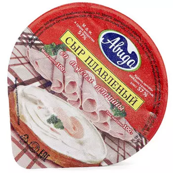Сыр дюна 100 г плавленый с ветчиной авида