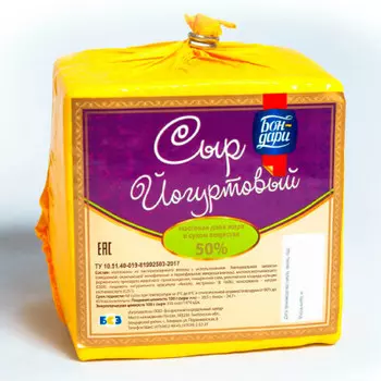 Сыр йогуртовый 50% бондари россия