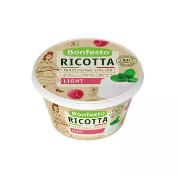 Сыр рикотта бонфесто 250 г 40% мягкий