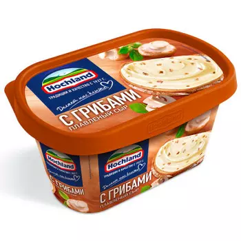 Сыр хохланд 400 г с грибами плавленый