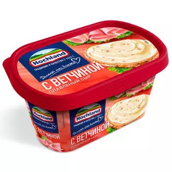 Сыр хохланд 400 г с ветчиной плавленый