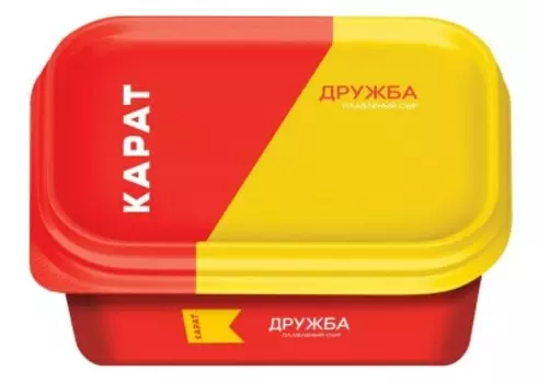 Сыр плавленый карат 400 г 45% дружба