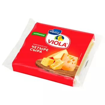 Сыр плавленый виола 140 г четыре сыра ломтики