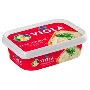 Сыр плавленый виола 190 г 35% классический ванночка